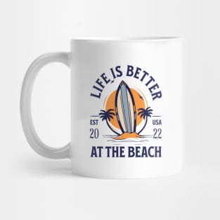 Life Is Better At The Beach, Good Bye School Hello Beach, Surfing Trip, Summer Vacation Mug